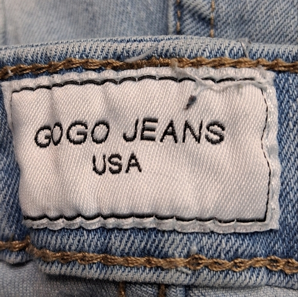 Junior's Light Blue Distressed Jeans  Size 15 - Picture 8 of 9